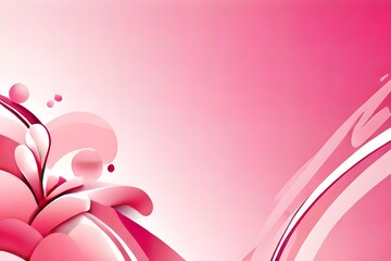 Pink abstract background vector with blank space for text. Generative AI