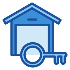 Key Vault Blue Icon