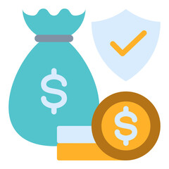 Secure Fund Flat Icon