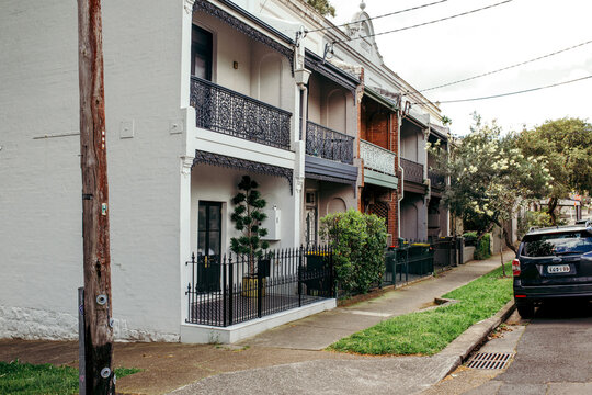 Row of terrace houses in Sydney