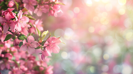Border background with copy space about spring