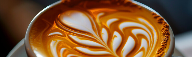 Artistic Latte with Exquisite Foam Design art