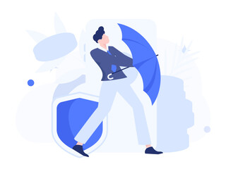 Internet financial management investment flat vector concept operation hand drawn illustration
