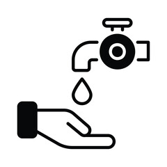 Save Water icon editable stock vector icon