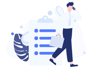 Internet financial management investment flat vector concept operation hand drawn illustration
