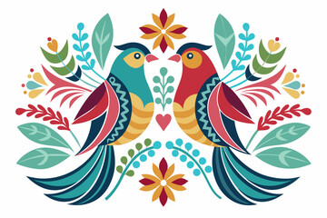 bird-couple-pattern-design-white-background.