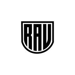 RAU letter logo design with white background in illustrator, cube logo, vector logo, modern alphabet font overlap style. calligraphy designs for logo, Poster, Invitation, etc.