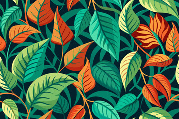 attractive-pattern-with-creeper-leaves-design 