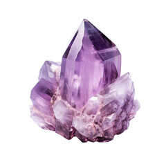 Fototapeta premium amethyst isolated on white background