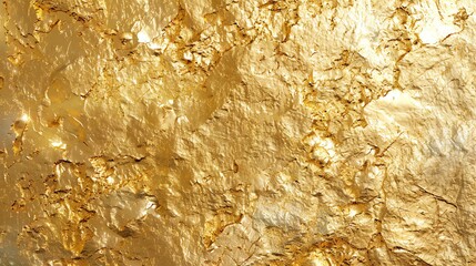 Golden texture background. Rough surface with cracks and scratches.