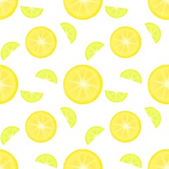 seamless pattern with lemons