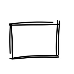 Hand drawn rectangle frame