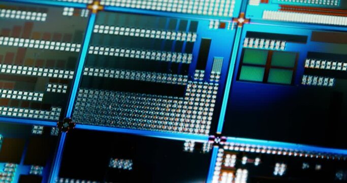Silicon semiconductor wafer close-up. In electronics, a wafer also called a slice or substrate is a thin slice of semiconductor, a crystalline silicon, used for the fabrication of integrated circuits