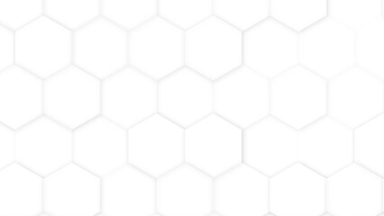 White Stylish Hexagonal Background Wallpaper. Hex Background for Networking. Vector Illustration.