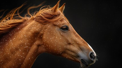 side profile of a horse