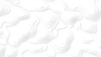 Abstract paper background. White 3d paper style background. Background with white paper cut shapes. Vector illustration.