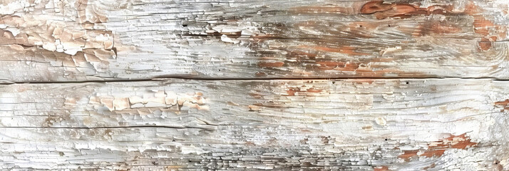 White distressed wood background, rustic texture, white wooden aged grain, banner	
