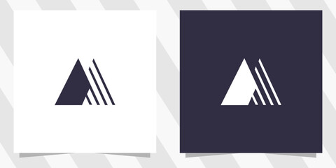 letter m logo design vector