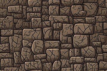 A wall made of stone with a rough texture