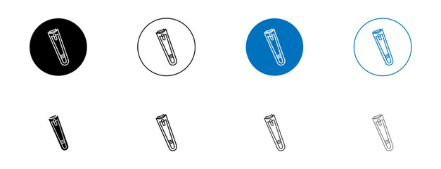 Nail Clipper and Manicure Tool Icons. Nail Grooming and Cutting Equipment Symbols.