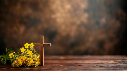 border background with copy space about good friday 