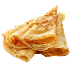 Crepes isolated on transparent background
