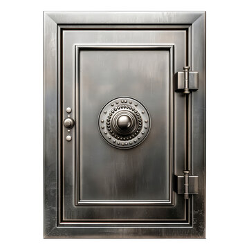 Metal safe isolated on transparent background