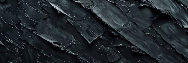 Abstract dark black background with a textured effect resembling an oil painting with pallet knife paint on canvas 