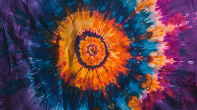 Abstract Swirl Design Tie Dye
