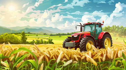 border background about agriculture - obrazy, fototapety, plakaty