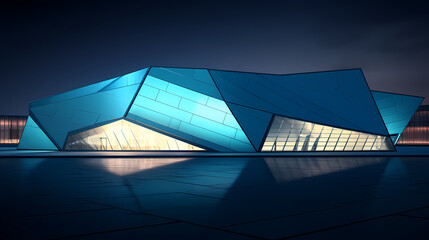 Modern polygonal building exterior design