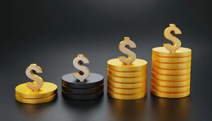  Set of 3d render sales icon high resolution