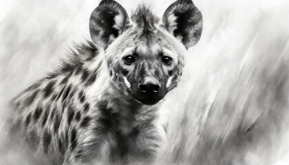 Hyena illustration ai generated