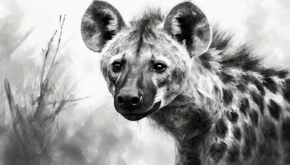 Deurstickers Hyena illustration ai generated © Muhammad