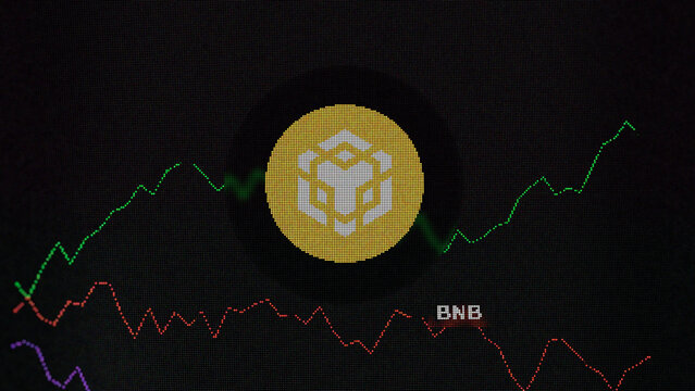 March 15th 2024March 2024, Crypto exchange screen focused on BNB token, coin BNB.
