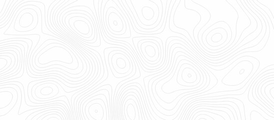 Abstract topography wavy line map background. vector illustration. topography map on land vector terrain Illustration. Black on white contours vector topography stylized height of the lines.	