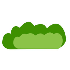 Vector bush green grass ,Simple flat illustration isolated on white background.