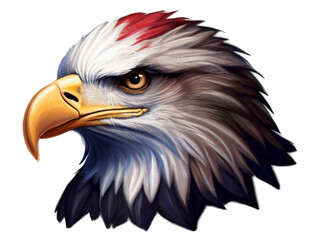 Obraz premium Bald eagle realistic illustration