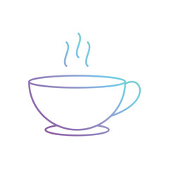 Gradient Line Tea vector icon