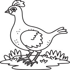 Domestic animals coloring pages. Domestic animals outline vector