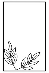 Tenderness of botany: vector frames with ornaments
