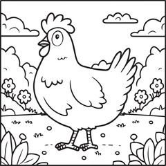 Domestic animals coloring pages. Domestic animals outline vector