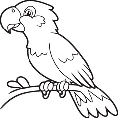 Domestic animals coloring pages. Domestic animals outline vector