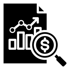 Market Analysis Glyph Icon