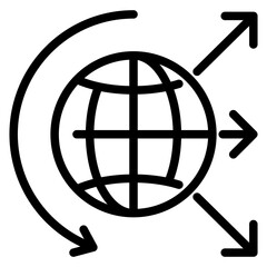 Expansion Plans Outline Icon