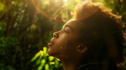 Portrait of an Afro girl 
