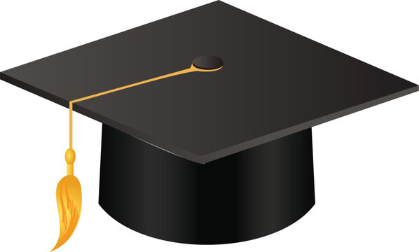 Graduation hat vector illustration