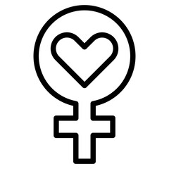 Women gender symbol vector  design