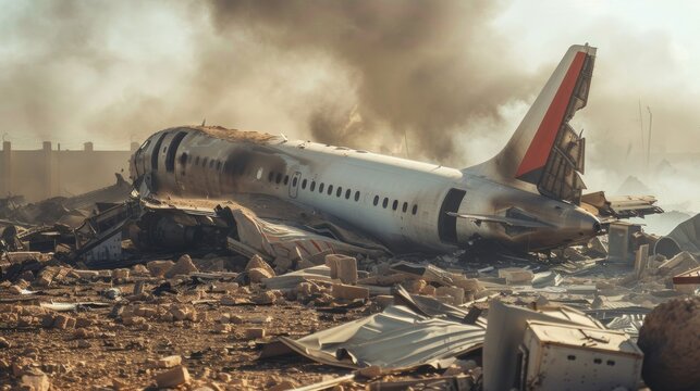 Passenger plane crash incident in the Middle East