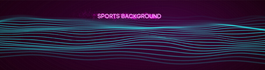 Dynamic blue lines abstract sports background vector. - 765701775